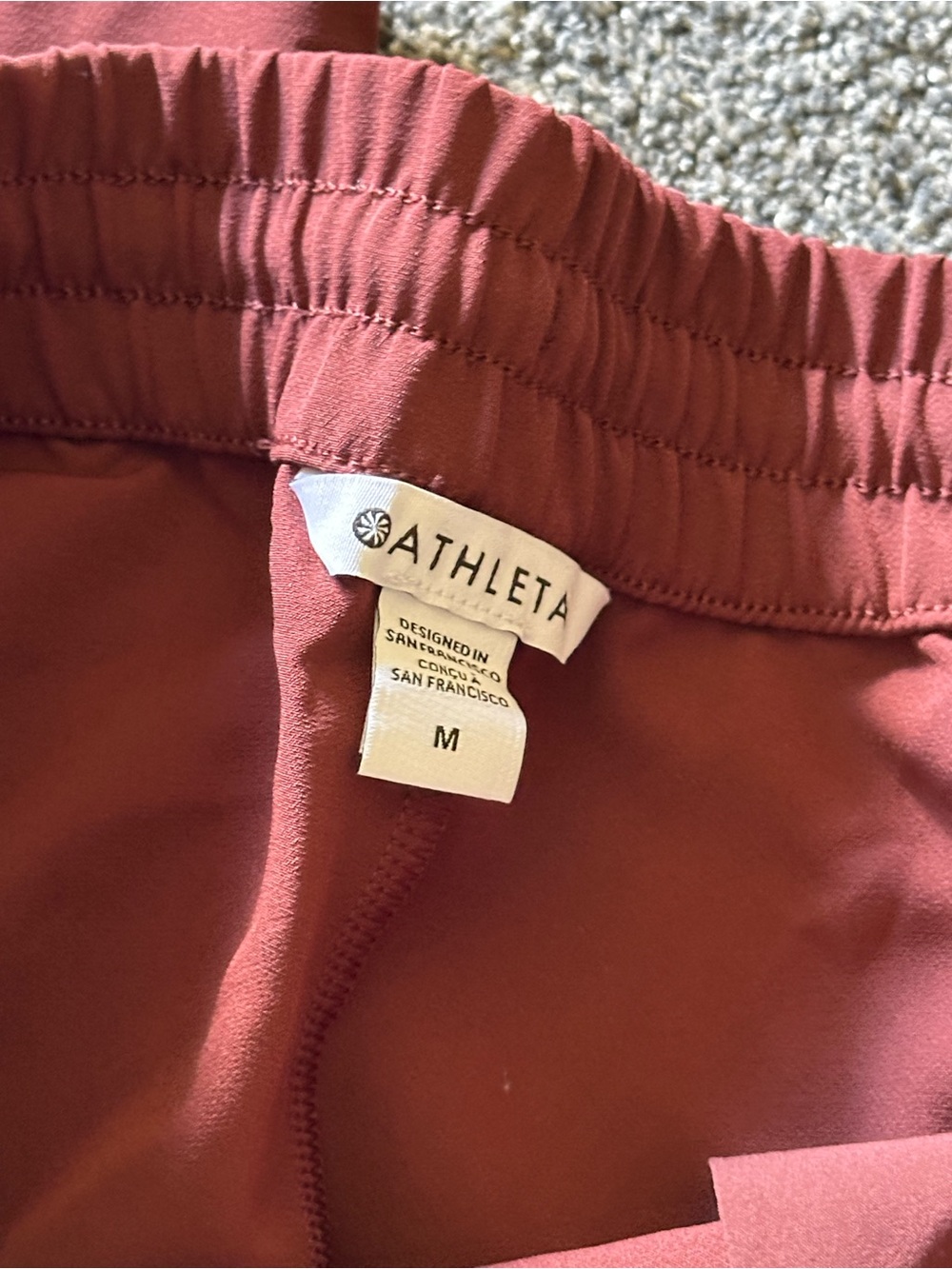 Athleta Endeavor Wide-Leg Pull-On Pants in brick red - Picture 2 of 6